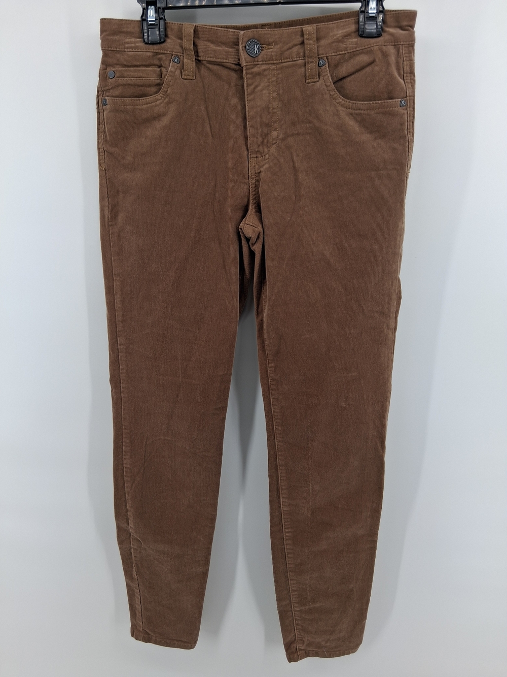 Kut from the Kloth Brown Straight-Leg Corduroy Pants